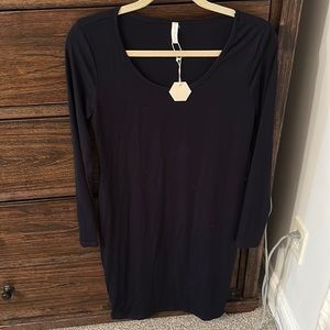Black maternity dress